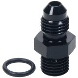 Allstar Performance Adapter Fittings ALL49831 and Adapters, Straight, Aluminum, Black Anodized, -4 AN Male AN, -4 AN O-ring Male AN O-ring, Each thumbnail 2