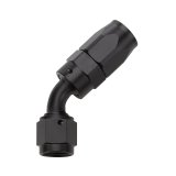 Allstar Performance Hose Ends ALL49333 Fitting, End, 45 Degree, -8 AN to -8 AN Female, Aluminum, Black, Each thumbnail 1
