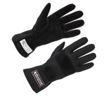 Allstar Performance Double-Layer SFI 3.3/5 Driving Gloves ALL915015 Gloves, Double Layer, SFI-3.3/5, Aramid, Black, X-Large. Pair thumbnail 1