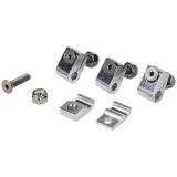 Allstar Performance Universal Line Clamps ALL18320 Hose Mounting Clamps, Aluminum, Natural, 3/16 in. Diameter Hole, Set of 4 thumbnail 1