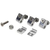 Allstar Performance Universal Line Clamps ALL18320 Hose Mounting Clamps, Aluminum, Natural, 3/16 in. Diameter Hole, Set of 4 thumbnail 2