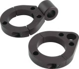 Allstar Performance Clamp-On Kits ALL10221 Roll Bar Clamps, Window Net, 1.500 in. Diameter, Aluminum, Black, Pair thumbnail 1