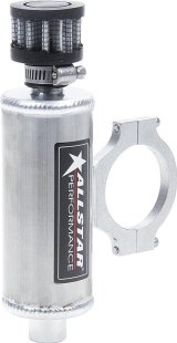 Allstar Performance Mini Breather Tanks ALL36141 Oil Tank, Round, Aluminum, Natural, Universal, Each thumbnail 1