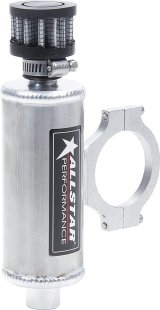 Allstar Performance Mini Breather Tanks ALL36141 Oil Tank, Round, Aluminum, Natural, Universal, Each thumbnail 2