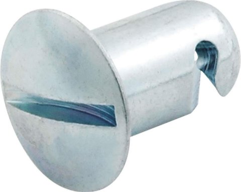 Allstar Performance Oval Head Button Fasteners ALL19286 Quick Fasteners, Fastener Head, Aluminum, Slotted, 0.500 in., Set of 10