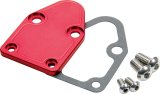 Allstar Performance Billet Aluminum Fuel Pump Block-Off Plates ALL40302 Plate, Aluminum, Red, Chevy, Small Block, Each thumbnail 2