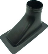 Allstar Performance Brake Ducts ALL42141 Duct, Accepts 3.0 in. Hose, ABS Plastic, Black, Each thumbnail 2