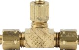 Allstar Performance Brake Fittings ALL48035 Fitting, Tee, Brass, Natural, 3/16 in. Male, Each thumbnail 2