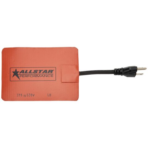 Allstar Performance Heating Pads ALL76422 Pad, Oil Preheater Style, External, Self-adhesive, 375 watts, 110/120 V AC, 5 in. x 7 in., Each