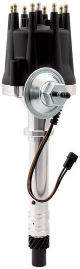 Allstar Performance High Distributors ALL81216 Distributor, Male HEI, Magnetic Pickup, Mechanical Advance, Vacuum Advance, Black Cap, Chevy, Big/Small Block thumbnail 2