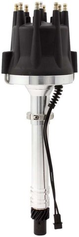 Allstar Performance High Distributors ALL81221 Distributor, Male HEI, Magnetic Pickup, Mechanical Advance, Black Cap, Chevy, Big/Small Block, Each thumbnail 1