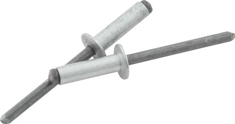 Allstar Performance Small Head Rivets ALL18105 Rivets, Blind Rivets, Multi-Grip, 3/16 in. Rivet, 3/8 in. Head, Aluminum/Steel, Silver, Set of 250