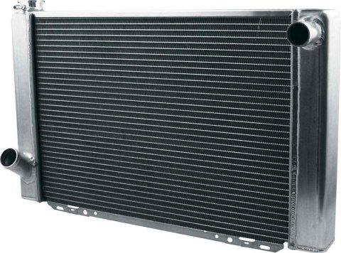 Allstar Performance Aluminum Radiators ALL30043 Radiator, Single Pass, 28 in W x 16 in T x 3 in D, Ford, Mopar, Aluminum, Each