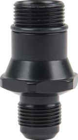 Allstar Performance Adapter Fittings ALL31138 Fitting, Adapter, AN to Straight Cut, Straight, Aluminum, Black Anodized, 1 1/4-12 in., -12 AN, Each thumbnail 1