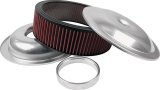 Allstar Performance Aluminum Air Cleaners ALL25920 Cleaner, 14 in. Diameter, Round, Aluminum, Natural, 1.5 in. Dropped Base, 1 in. Spacer, 3 in. Filter Height, Red Cotton Gauze, Each thumbnail 1