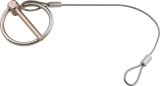 Allstar Performance Replacement Hood Pin Clips ALL18462 Components, Torsion Clip, Steel, Natural, 3/16 in. Clip Includes 10 in. Steel Braided Lanyard, Each thumbnail 2