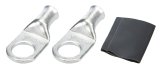 Allstar Performance Ring Terminals ALL76129 Battery Cable Teminal, Eyelet, 1/2 in., Brass, 4-Gauge, Pair thumbnail 2