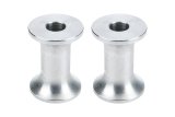 Allstar Performance Hourglass Spacers ALL18838 Spacers, Spacers, Aluminum, Natural, 1/2 in. I.D. X 1-1/2 in. O.D. X 2 in., Pair thumbnail 2