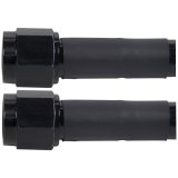 Allstar Performance Coated Stainless Steel Lines ALL48465-72 AN Hose Hose Assemblies, -6 AN Size, Braided Steel, Straight Female Threads Ends, Black Aluminum Fittings, 72 in. Hose Length, Each thumbnail 2