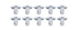 Allstar Performance Oversized Oval Head Button Fasteners ALL19180 Quick Fasteners, Button, Allen Head, Aluminum, Cadium Plated, 0.44 in. Shank Diameter, 0.50 in. Shank Length, Set of 10 thumbnail 2