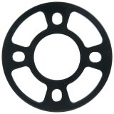 Allstar Performance Steel 0.25 inch Wheel Spacers ALL44200 Spacer, Steel, 0.250 in. Thick, 4 x 4 1/2 in., 4 x 4 1/4in., Each thumbnail 2