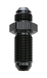 Allstar Performance Bulkhead Fittings ALL49613 Fitting, Bulkhead, Aluminum, Black Anodized, Straight, -8 AN, Male Threads, Each thumbnail 2
