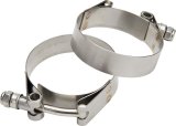 Allstar Performance T-Bolt Band Clamps ALL18349 Hose Clamps, Clamps, Stainless Steel, Natural, 2.250 in. to 2.625 in., Pair thumbnail 1