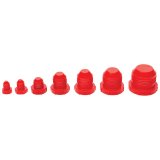 Allstar Performance Cap and Plug Kits ALL50810 AN Plugs, Plastic, Red, Five of Each Size -3 AN to -16 AN Male, Kit thumbnail 1