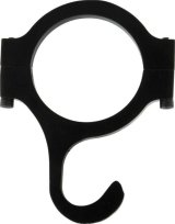 Allstar Performance Helmet Hooks ALL10229 Hook, Aluminum, Black Anodized, Clamp-On, 1 3/4 in. Tubing, Each thumbnail 1