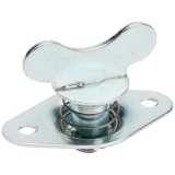 Allstar Performance Winged Head Self-Ejecting Button Fasteners ALL19050 Quick Fasteners, Complete Fastener, Steel, Cadmium Plated, Self-Ejecting, Butterfly, 0.500 in., Set of 10 thumbnail 2