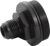 Allstar Performance Inline Fuel Filter Replacement Caps ALL40226 End Cap, Replacement, Aluminum, Black Anodized, -10 AN, Each thumbnail 1