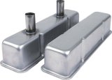 Allstar Performance Steel Valve Covers ALL26143 Covers, Circle Track, Tall, Steel, Natural, Plain, Chevy, Small Block, Pair thumbnail 1