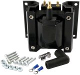 Allstar Performance High Output Coils ALL81230 Ignition Coil, E-core Style, Square, Male/HEI, 40,000 V, Epoxy, Black, 65:1 Turns Ratio, 4.8K ohms, Each thumbnail 2