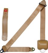 Allstar Performance Seat Belts ALL98118 Belt, Three Point, Tan, Retractable, Each thumbnail 1