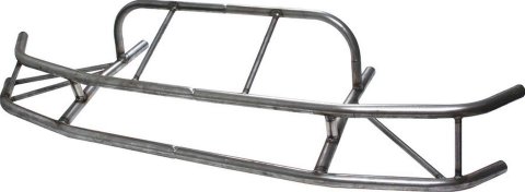 Allstar Performance Dirt Late Model Front Bumpers ALL22396 Bumper, Front, 2-piece, Tube Style, Steel, Natural, 34 in. Center To Center, Each