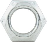Allstar Performance Mechanical Locking Hex Nuts ALL16082-10 Nuts, Hex, Steel, Zinc Plated, Self-locking, 3/8-24 in. Fine Thread, Set of 10 thumbnail 1