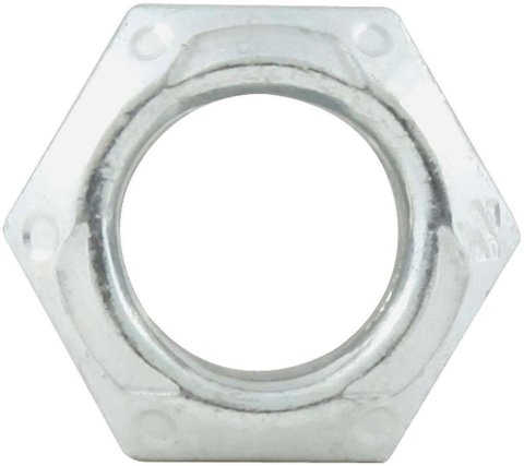 Allstar Performance Mechanical Locking Hex Nuts ALL16082-10 Nuts, Hex, Steel, Zinc Plated, Self-locking, 3/8-24 in. Fine Thread, Set of 10