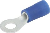 Allstar Performance Terminal Connectors ALL76042 Electrical Wiring Connectors, Tin Plated Copper, #8 Stud Ring, Male, PVC Insulated, 14-16 Gauge, Set of 20 thumbnail 1