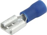 Allstar Performance Terminal Connectors ALL76048 Electrical Wiring Connectors, Tin Plated Copper, 1/4 in. Stud Spade, Female, PVC Insulated, 14-16 Gauge, Set of 20 thumbnail 2