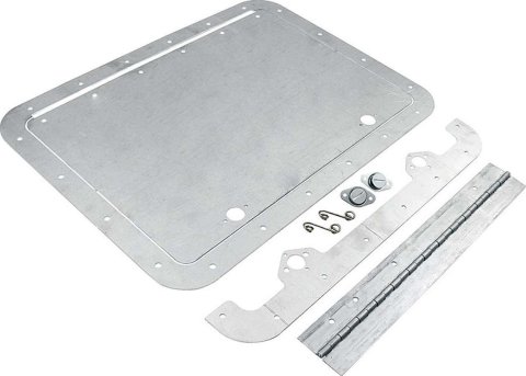 Allstar Performance Access Panels ALL18533 Deck Lid, Aluminum, Natural, Rectangular, 10 x 14 in., Kit