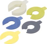 Allstar Performance Bump Stop Components ALL64400 Shock Components, Shims, Assortment of U-shaped and Semi-solid Shims, 14mm Shock Shaft Diameter, Set of 18 thumbnail 1