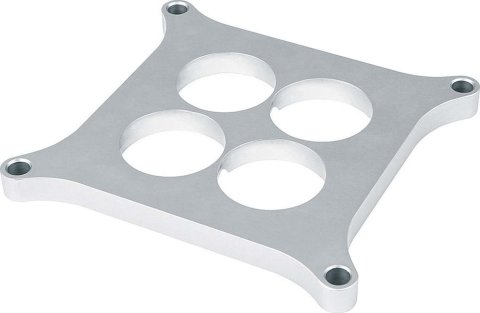 Allstar Performance Carburetor Shear Plates ALL25970 Spacer, Plate, 4-hole, .500 in. Thick, Aluminum, 1.75 in. Bore Diameter, 4-barrel Square Bore