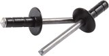Allstar Performance Multi-Grip Rivets ALL18071 Rivets, Blind Rivets, Multi-Grip, 3/16 in. Rivet, 1/2 in. Head, Aluminum, Black, Set of 250 thumbnail 1