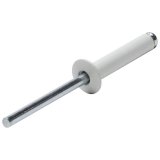 Allstar Performance Small Head Rivets ALL18021 Rivets, White, Steel, Aluminum, Size 3/16 in., Diameter 3/8 in., Grip Range 0.625-0.750 in., Set of 250. thumbnail 1