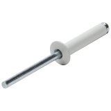 Allstar Performance Small Head Rivets ALL18021 Rivets, White, Steel, Aluminum, Size 3/16 in., Diameter 3/8 in., Grip Range 0.625-0.750 in., Set of 250. thumbnail 2