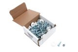 Allstar Performance Body Fasteners ALL18681-50 Fasteners, Plastic Countersunk Bolt Kit 1/4 in x 1 in, White thumbnail 1