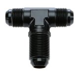 Allstar Performance Bulkhead Fittings ALL49634 Fitting, Bulkhead, Aluminum, Black Anodized, Tee, -10 AN, Male Threads, Each thumbnail 2