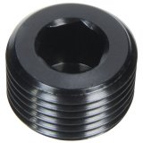 Allstar Performance NPT Plug Fittings ALL49804 Fitting, Plug, Aluminum, Black Anodized, 1/2 in. NPT, Male Threads, Each thumbnail 2
