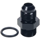 Allstar Performance Adapter Fittings ALL49836 and Adapters, Fittings, AN To Straight Cut, Aluminum, Black Anodized, -6 AN Male Threads, -6 AN Male Straight Cut O-ring, Each thumbnail 2