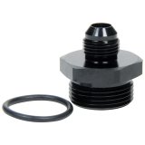 Allstar Performance AN Flare Adapter Fittings ALL49838 and Adapters, Fittings, Straight, Aluminum, Black, -6 Male AN, -10 Male Straight Cut O-ring, Each thumbnail 1